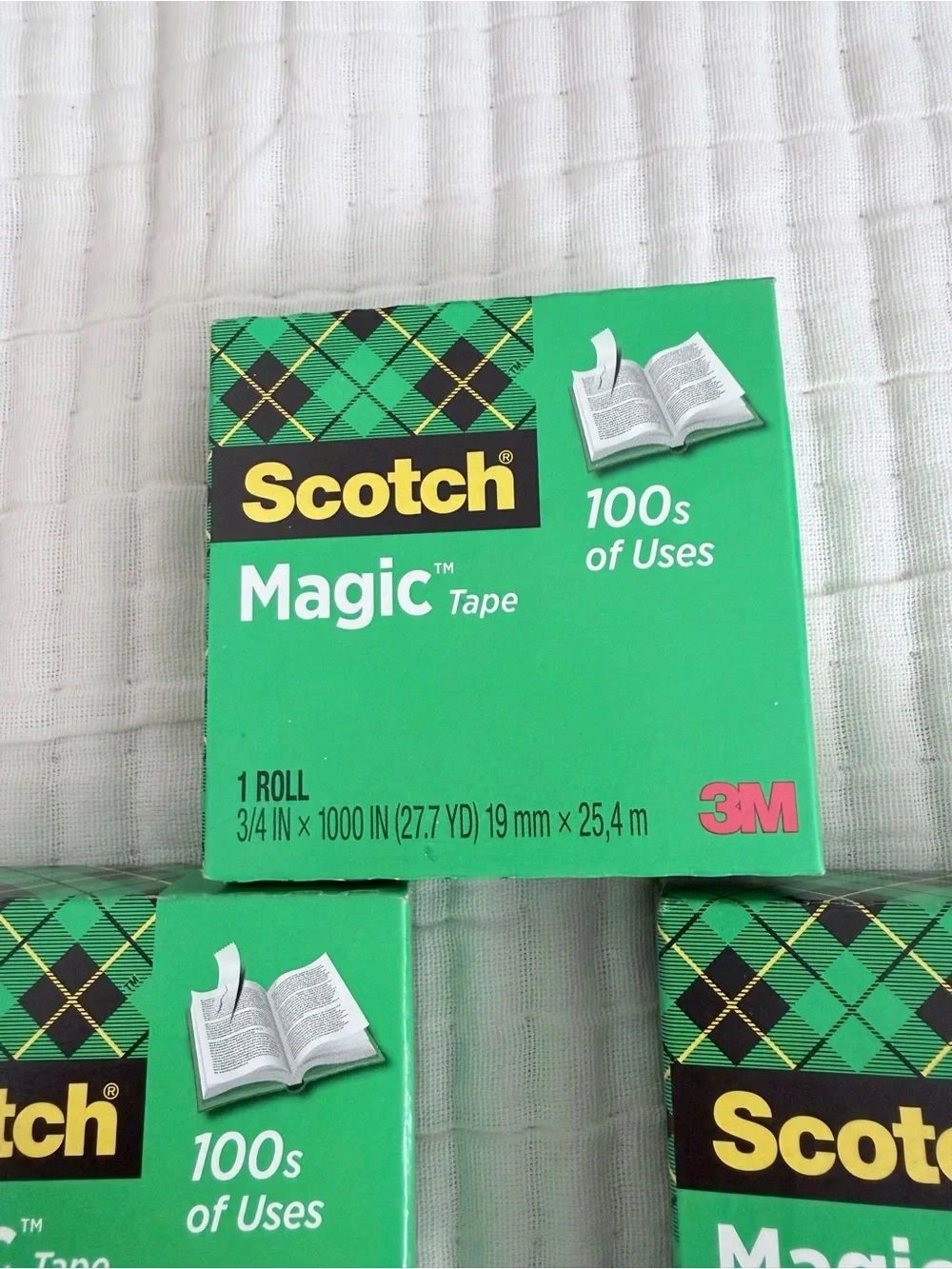 New Unopened Scotch Magic Tape 3-Pack